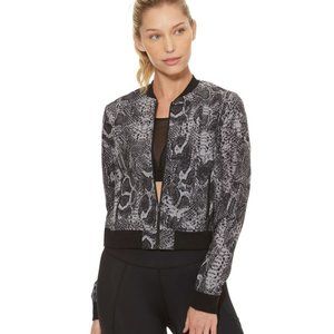 New HPE XS Black Snakeskin Lightweight Elite Bomber Jacket